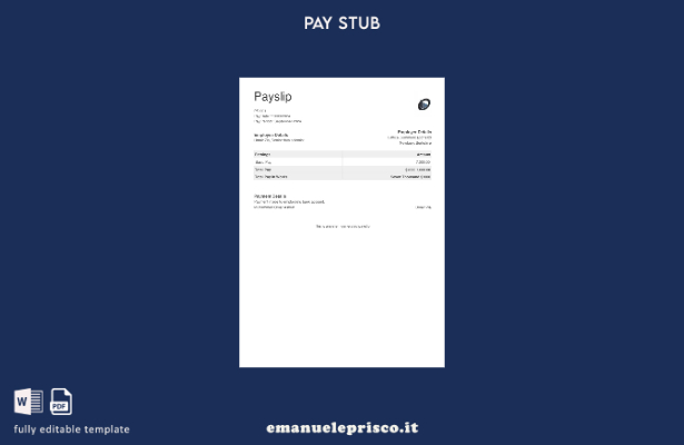 stile verificato Modello di busta paga della società di test delle apparecchiatu
